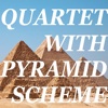 Quartet With Pyramid Scheme Logo